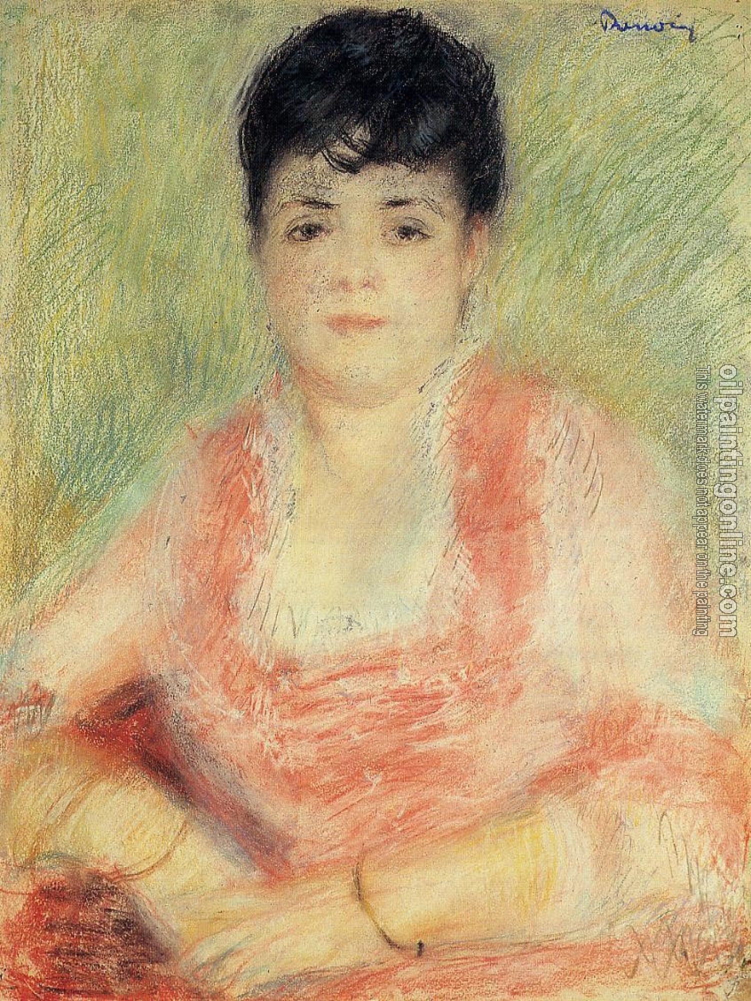 Renoir, Pierre Auguste - Portrait in a Pink Dress